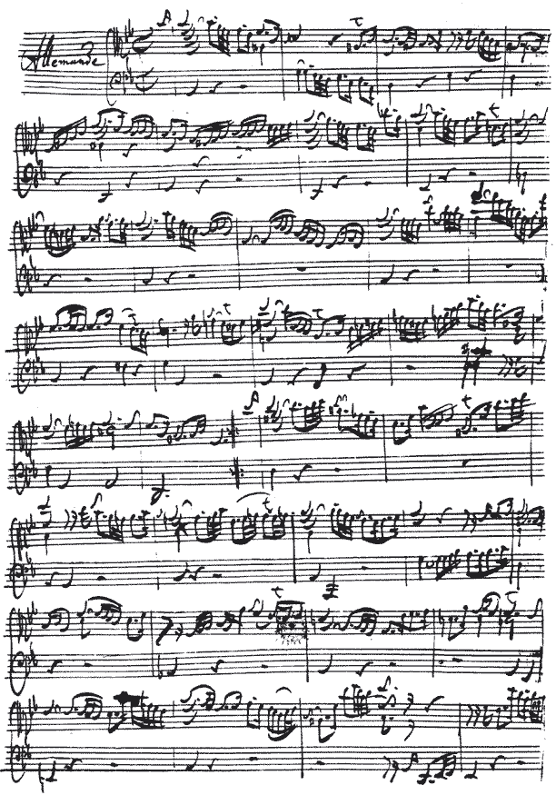 Lute Suite in G minor - J.S. Bach: Allemande (beginning)