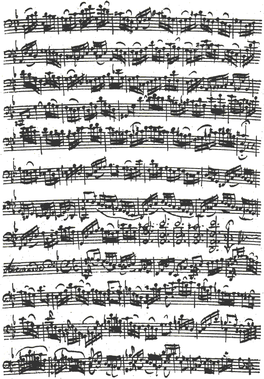 Bach Cello Suite No. 2 in D minor: Prelude (concl.), Allemande (beginning)