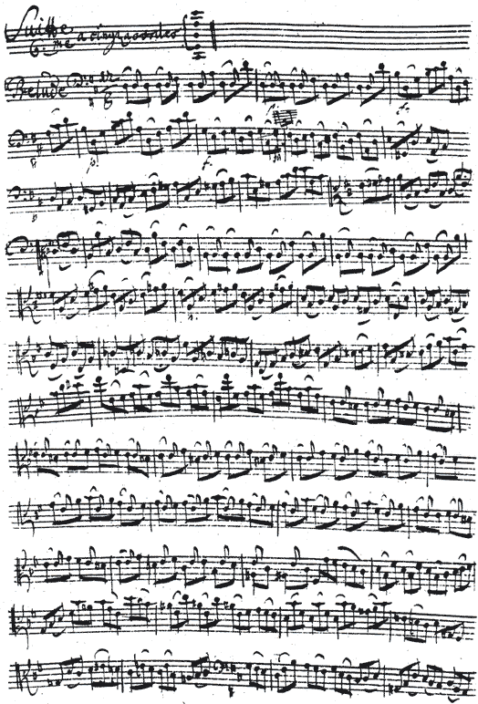 BACH J.S. Cello Suite 6 in D Manuscript