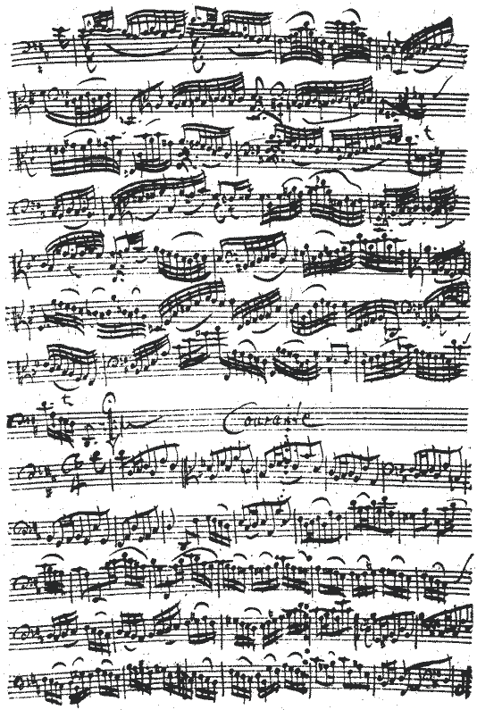 Bach Cello Suite No. 6 in D major: Allemande (concl.), Courante (Pt. 1)
