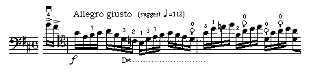 Rubbing Detache cello passage from Frescobaldi Toccata 