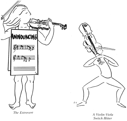 The Extrovert, A Violin-Viola Switch Hitter (String Portraits by Shirley Givens)