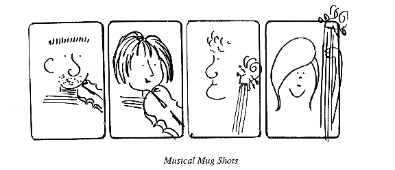 Musical Mug Shots (String Portraits by Shirley Givens)
